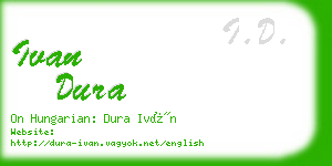 ivan dura business card